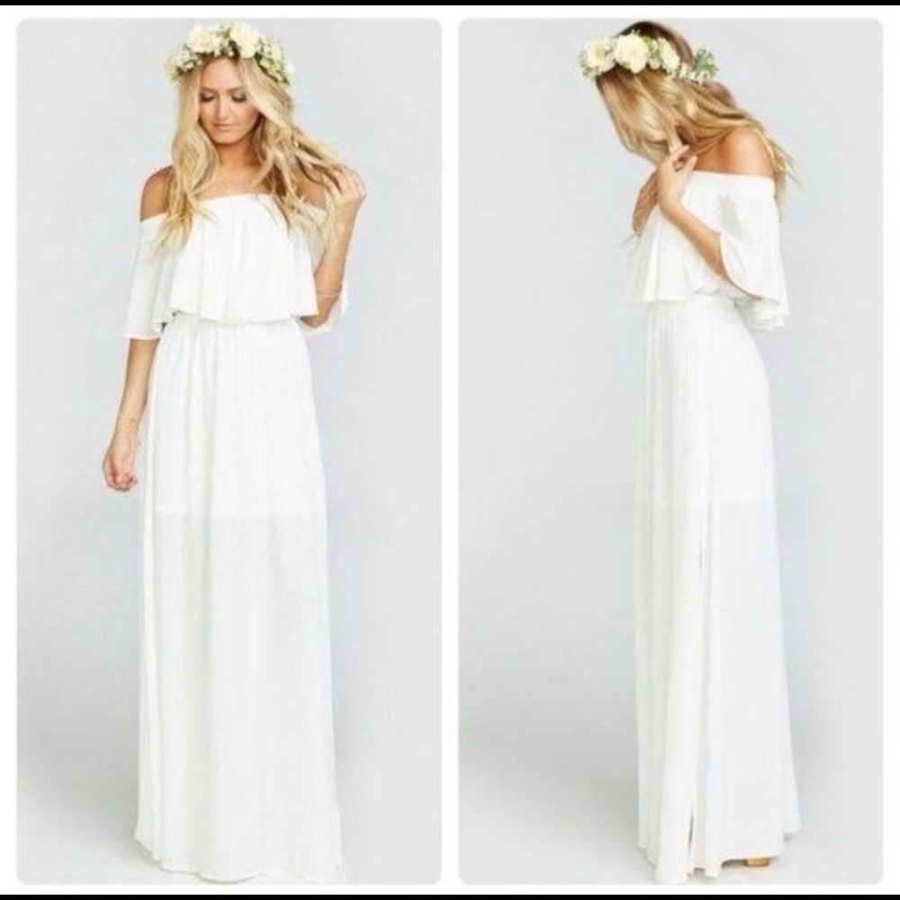 Show Me Your Mumu Hacienda Maxi Dress Ivory size XXL